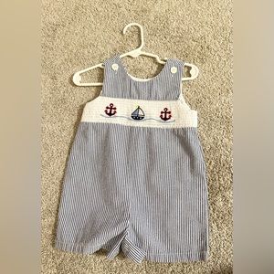 Baby boy embroidered John John